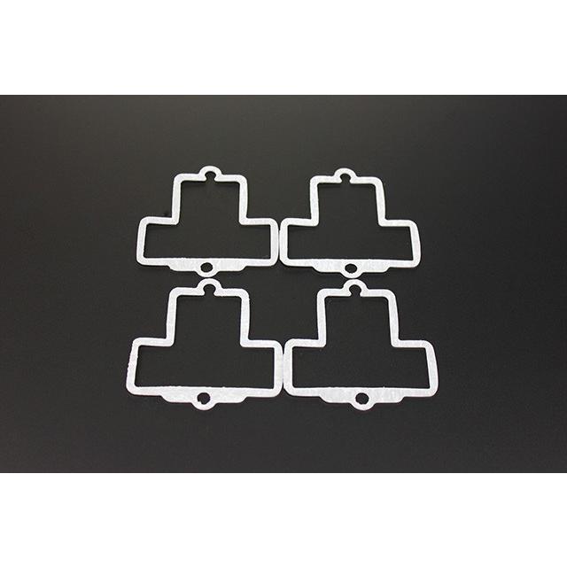 FCR ラージ ブラックメッキ トップカバー 4個 新品 アルミ