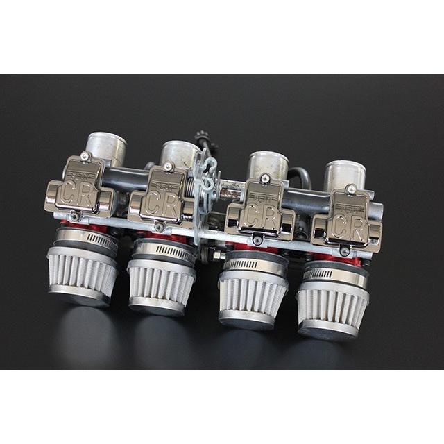 FCR ラージ ブラックメッキ トップカバー 4個 新品 アルミ CB750F