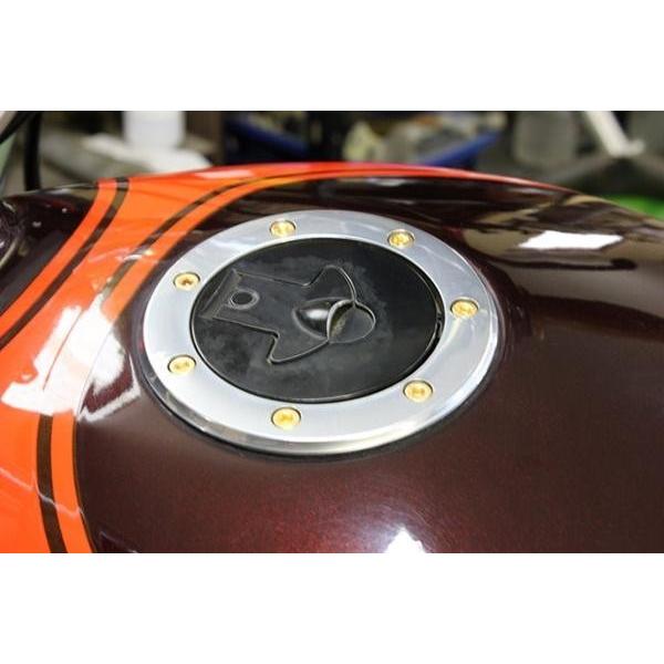 カワサキ タンクキャップ ボルト 金メッキ 7本 新品 ZRX400 カワサキ タンクキャップ ボルト 金メッキ 7本 新品 ZRX400
