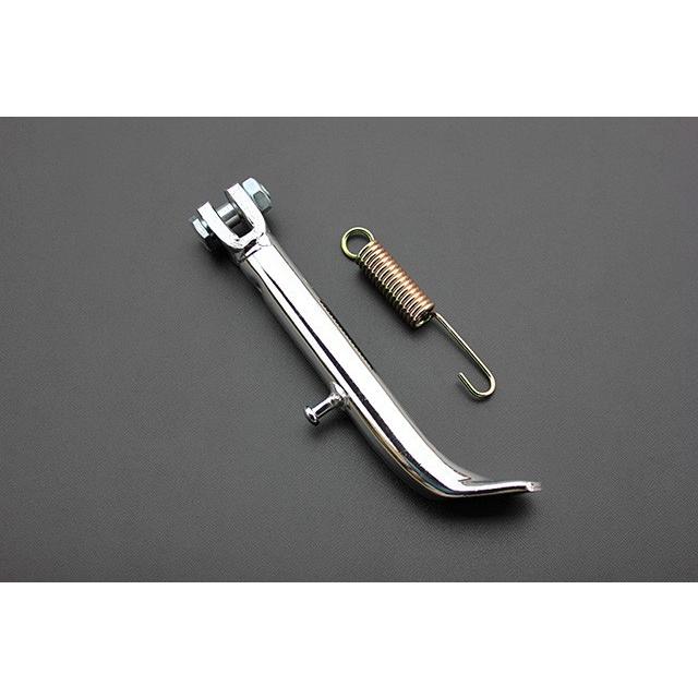 内掛け 130mm ショート サイドスタンド メッキ 新品 汎用 全長170mm
