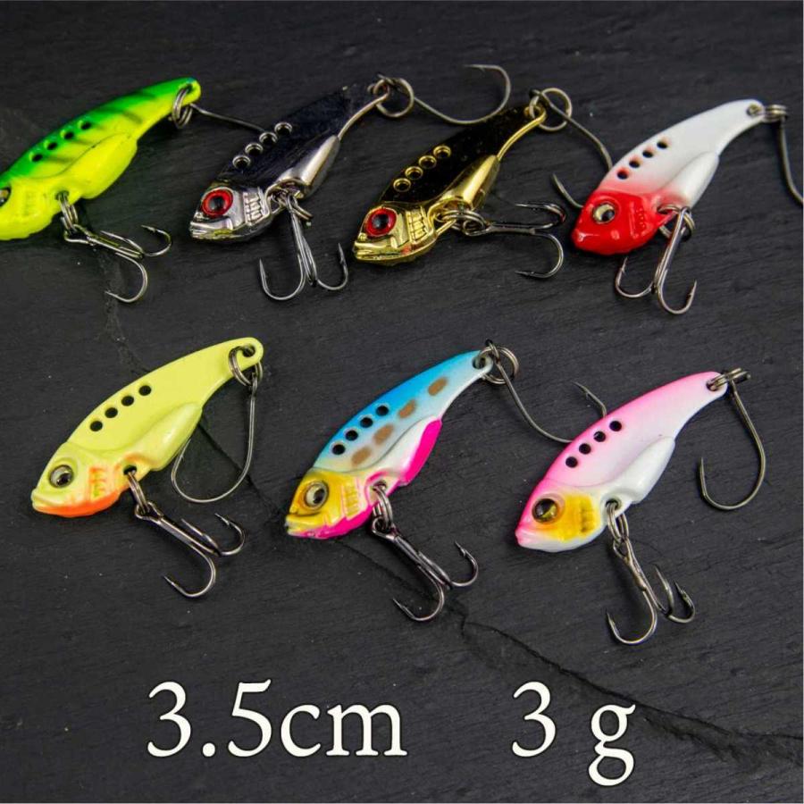 メタル バイブレーション 3ｇ 3 5cm シーバス クロダイ チヌ ヒラメ バス アジ メバル ソイ カサゴ ガシラ サバ