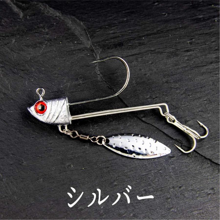 ジグヘッド ブレード付き 17ｇ 3個セット ヒラメ 根魚 フラットフィッシュ タチウオ シーバス Cf 507 Cospafishing 通販 Yahoo ショッピング