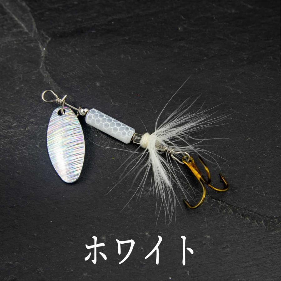 スピナー フェザー フック 5cm 4g 渓流 ルアー トラウト : コスパ