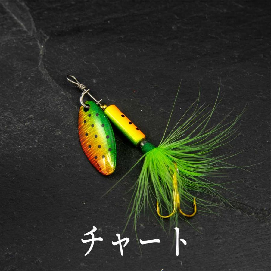 スピナー フェザー フック 5cm 4g 渓流 ルアー トラウト : コスパ