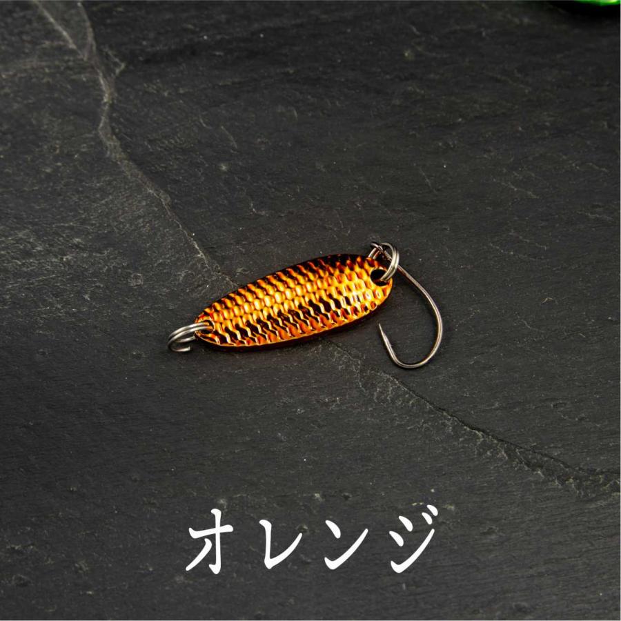 スプーン ルアー1.5gギラギラ系 アピール カラー 管釣り トラウト