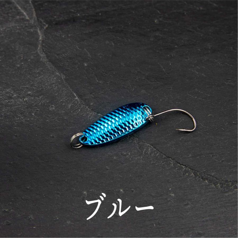 スプーン ルアー1.5gギラギラ系 アピール カラー 管釣り トラウト