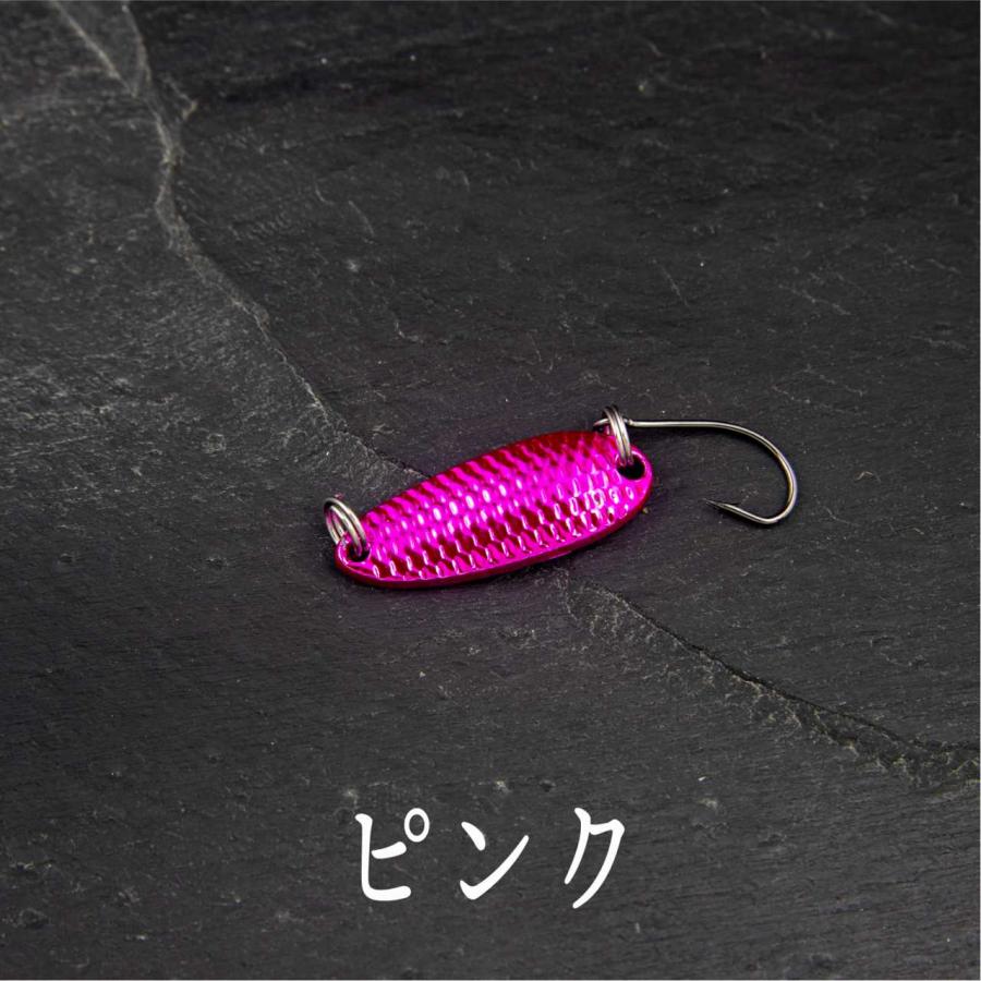 スプーン ルアー1.5gギラギラ系 アピール カラー 管釣り トラウト