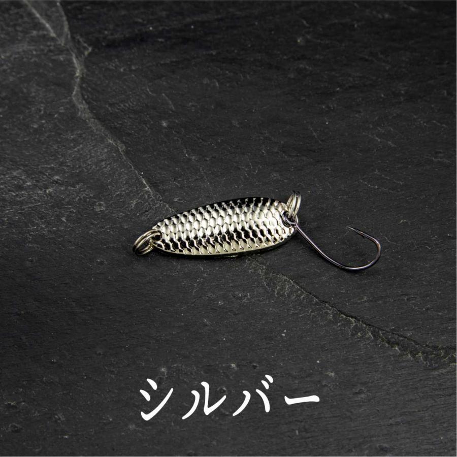 スプーン ルアー1.5gギラギラ系 アピール カラー 管釣り トラウト