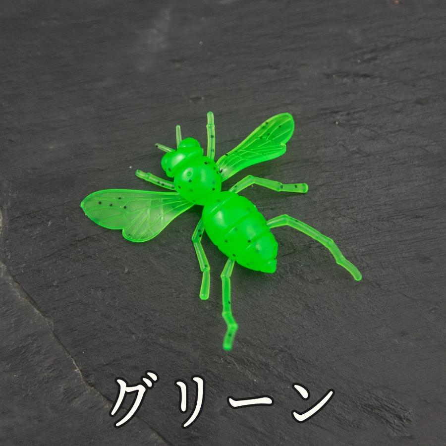 UV羽虫 ワーム 10個入り 4cm 1.5g 1/16oz パワー フィネス ヘビー