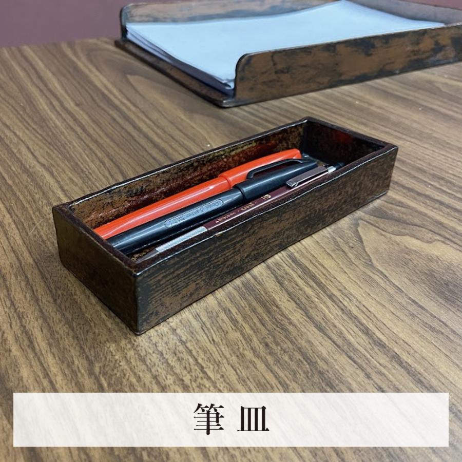 唐津焼 岸嶽窯 三帰庵 陶器製 最高級文房具3点セット(筆皿、印鑑皿、書類皿) 就任 祝い ギフト プレゼントの画像