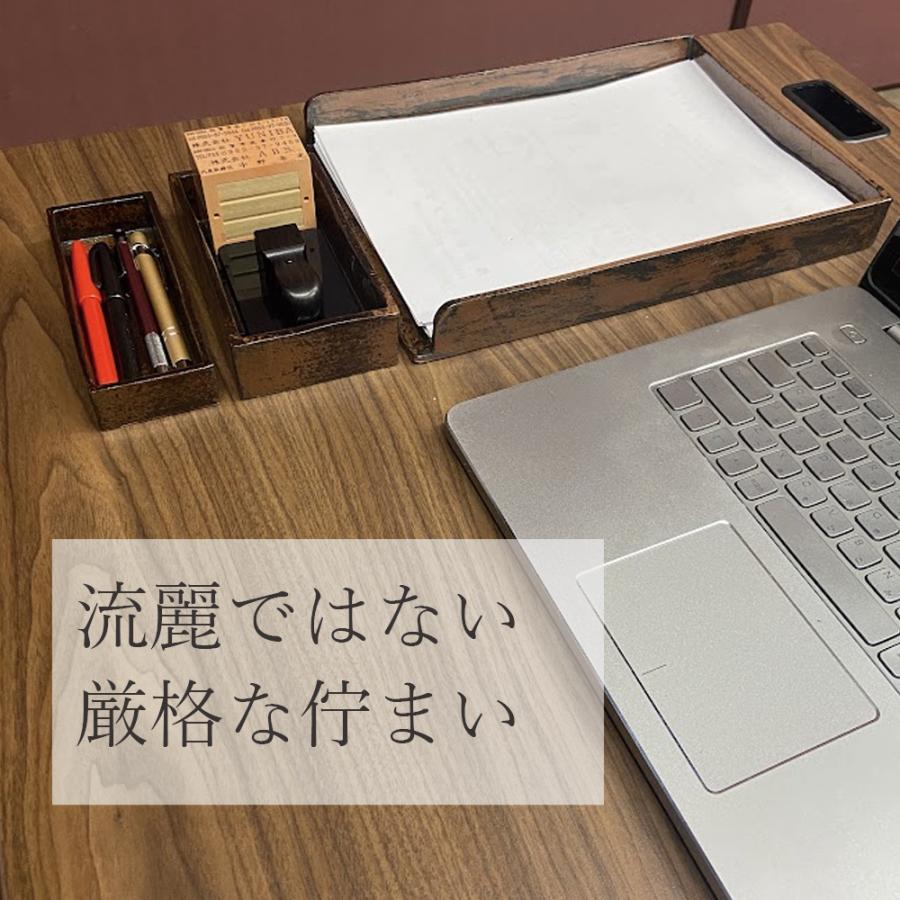 唐津焼 岸嶽窯 三帰庵 陶器製 最高級文房具3点セット(筆皿、印鑑皿、書類皿) 就任 祝い ギフト プレゼントの画像