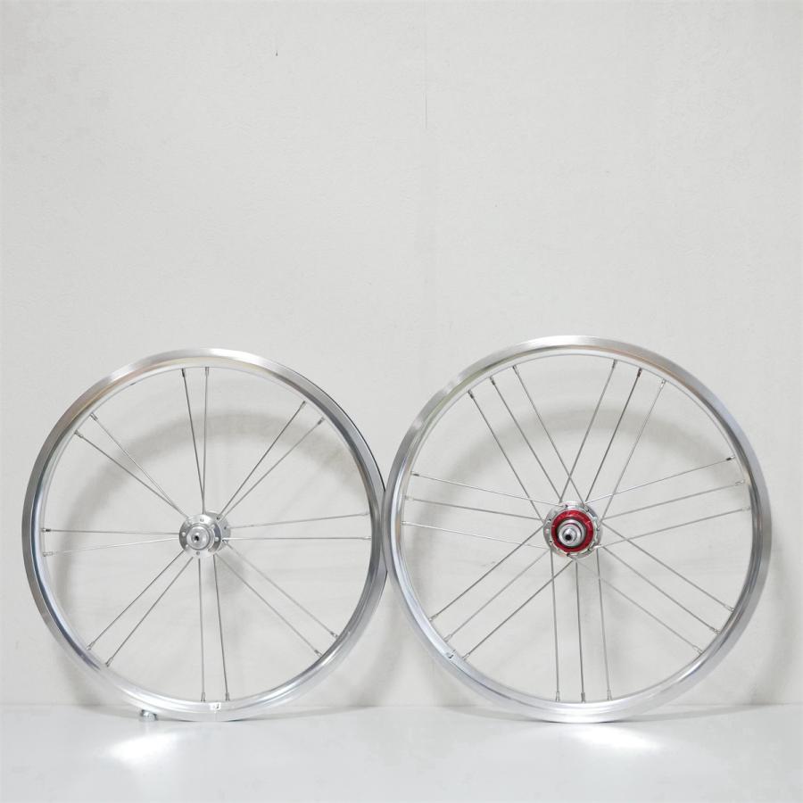 176G3S」BROMPTON 外装 2-7速用 シルバー色 超軽量910グラム ホイール