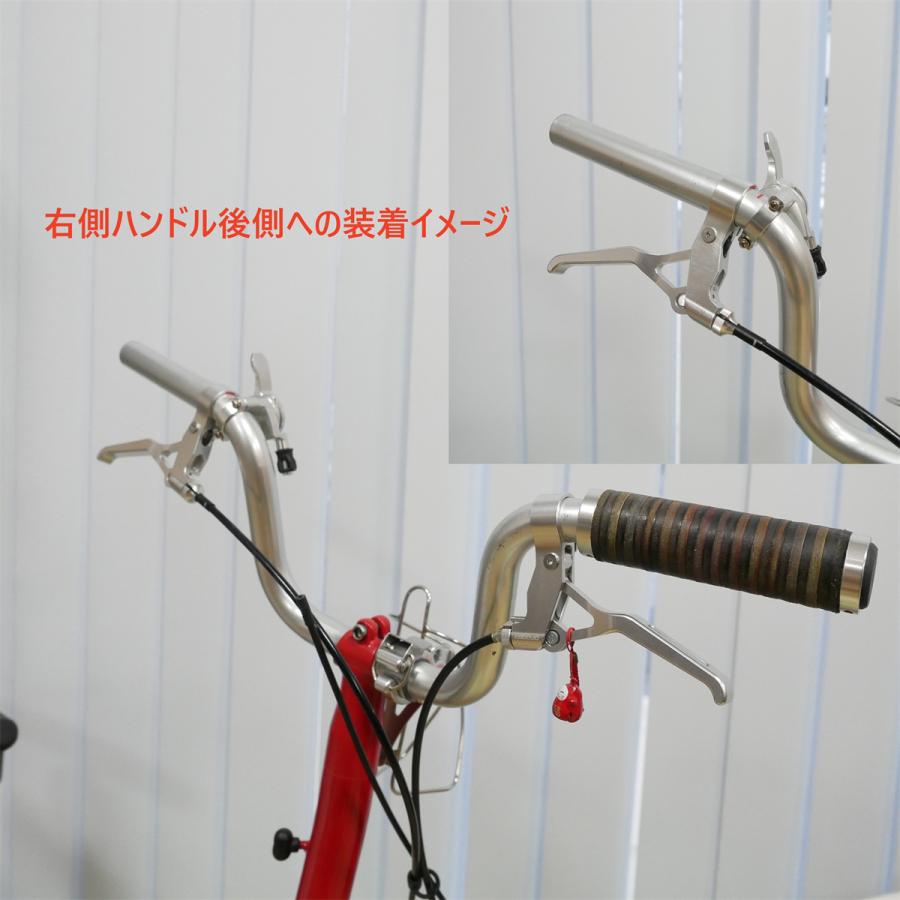 BROMPTON用　 7速シフトレバー　軽量アルミCNC・取付マウント付 SLB5K」 BROMPTON 外装変速 段付きタイプ 5速用 シフトレバー アルミ