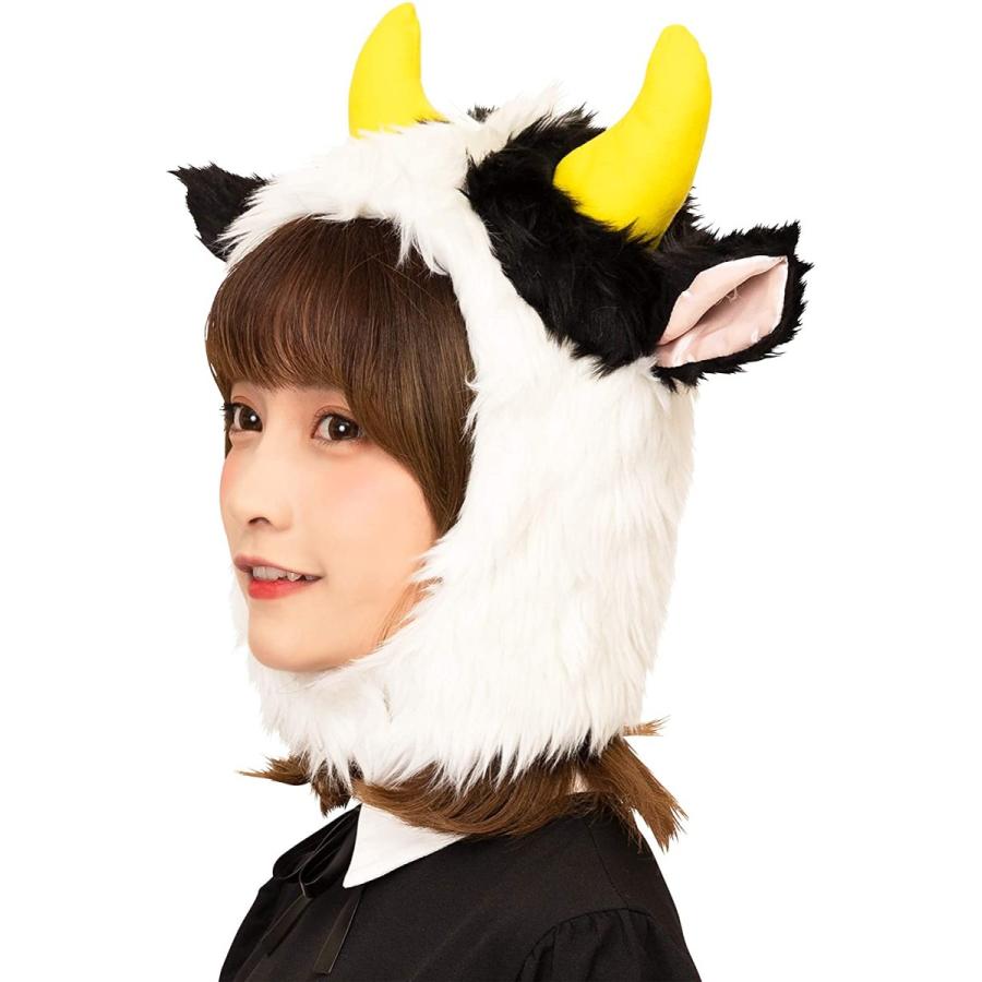 もふもふうしさん 耳 かぶりもの 白 黒 かわいい 動物 コスチューム コスプレ 干支 牛 年末年始 コスプレ A Mhmhussn コスプレ アニメショップallcam 通販 Yahoo ショッピング