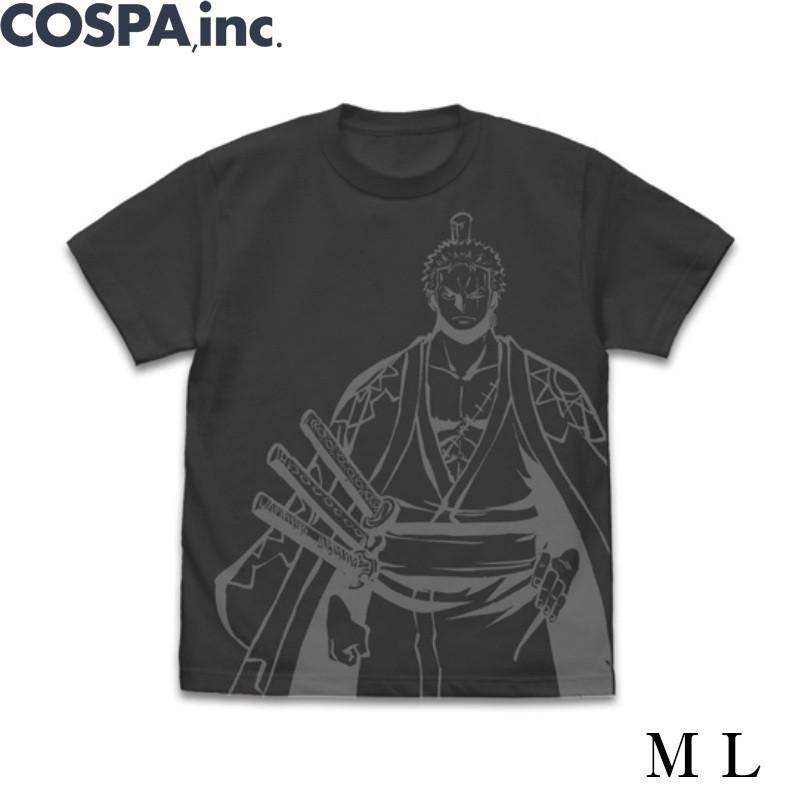 アニメ One Piece ワンピース ゾロ十郎 オールプリントtシャツ スミ 黒 M L サイズ Cospa コスパ A Zrjr コスプレ アニメショップallcam 通販 Yahoo ショッピング