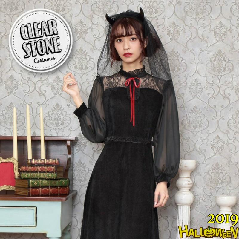 クラシックロングデビル レディース 大人用 カチューシャ ワンピース C Cld コスプレ アニメショップallcam 通販 Yahoo ショッピング