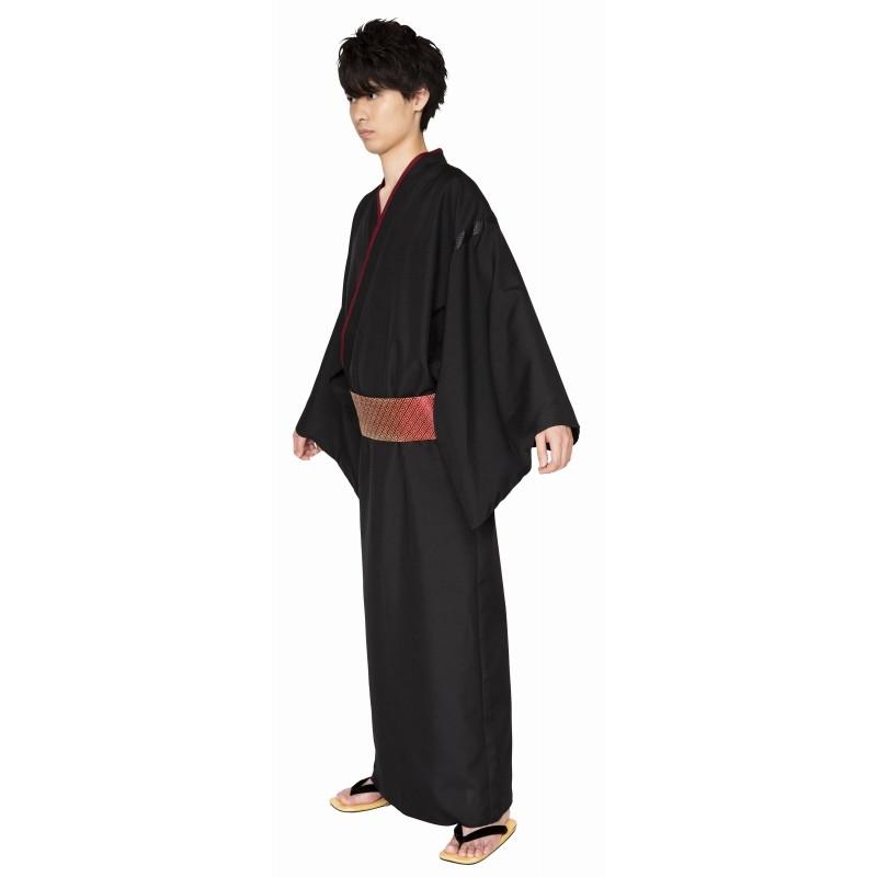 みやびすがた 花鳥風月 漆黒 着物 浴衣 黒 和風コス 衣装 侍 武士 和風衣装セット 時代劇 和服 メンズ 羽織 袴 仮装 C Mybsgtskk コスプレ アニメショップallcam 通販 Yahoo ショッピング