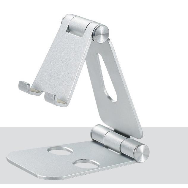スマホスタンド 卓上 コンパクト 金属製 ホルダー 折りたたみ スマートフォン 携帯 iPhone |  | 08
