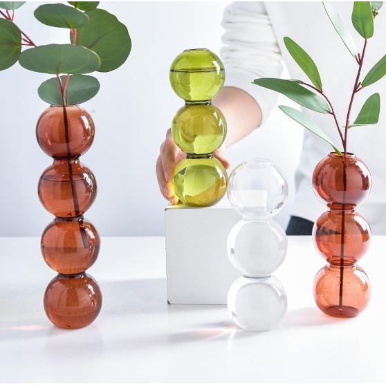 花瓶 おしゃれ 北欧 ガラス 卓上 一輪挿し フラワースタンド フラワー