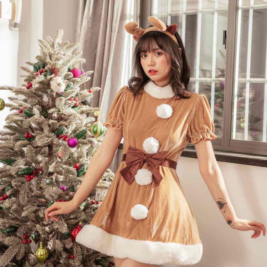 最大92%OFFクーポントナカイコスプレ ひざ丈ワンピース クリスマス トナカイ コスプレ