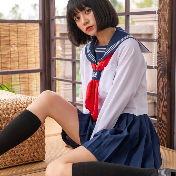 コスプレ 制服 ディズニー スカート 衣装 長袖 コスチューム一式 セーラー服 制服 レディース ミニスカ 女子高生 Jk ハイスクール B1001 萌えセーラー長袖 Unst 0004c Christine 通販 Yahoo ショッピング