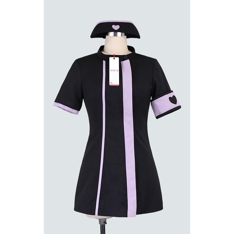 #コンパス 戦闘摂理解析システム メグメグ ナース服 黒 靴下＆手袋付き コスプレ衣装 [2746-1] コンパス 戦闘摂理解析システム メグメグ ナース服 黒 靴下＆手袋付き