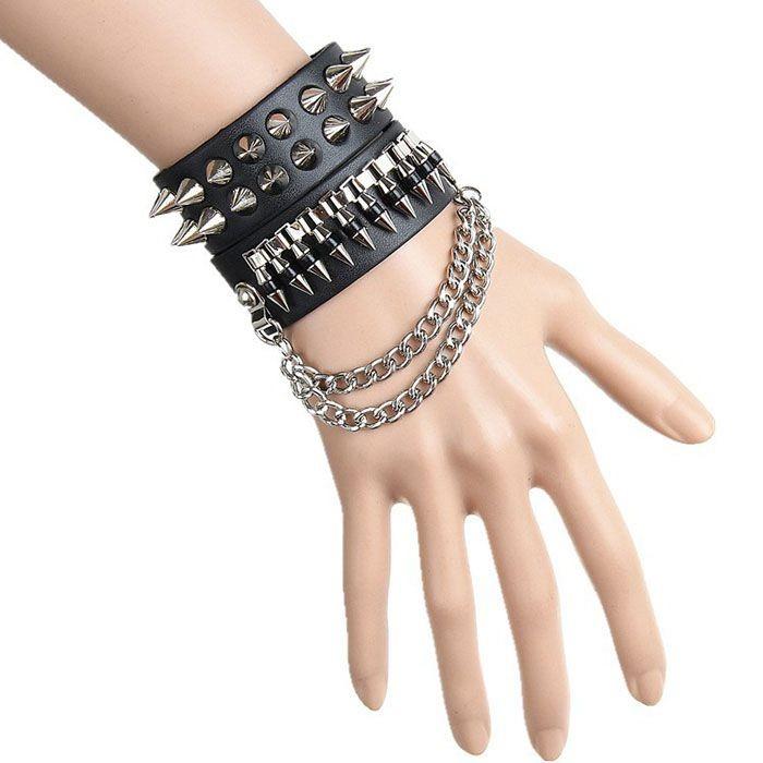 ブレスレット メンズ アクセサリー メンズブレスレット ファッション小物 パンク 新作 ロック オシャレ リベットgy85gy85 Gy85 A Ries 通販 Yahoo ショッピング