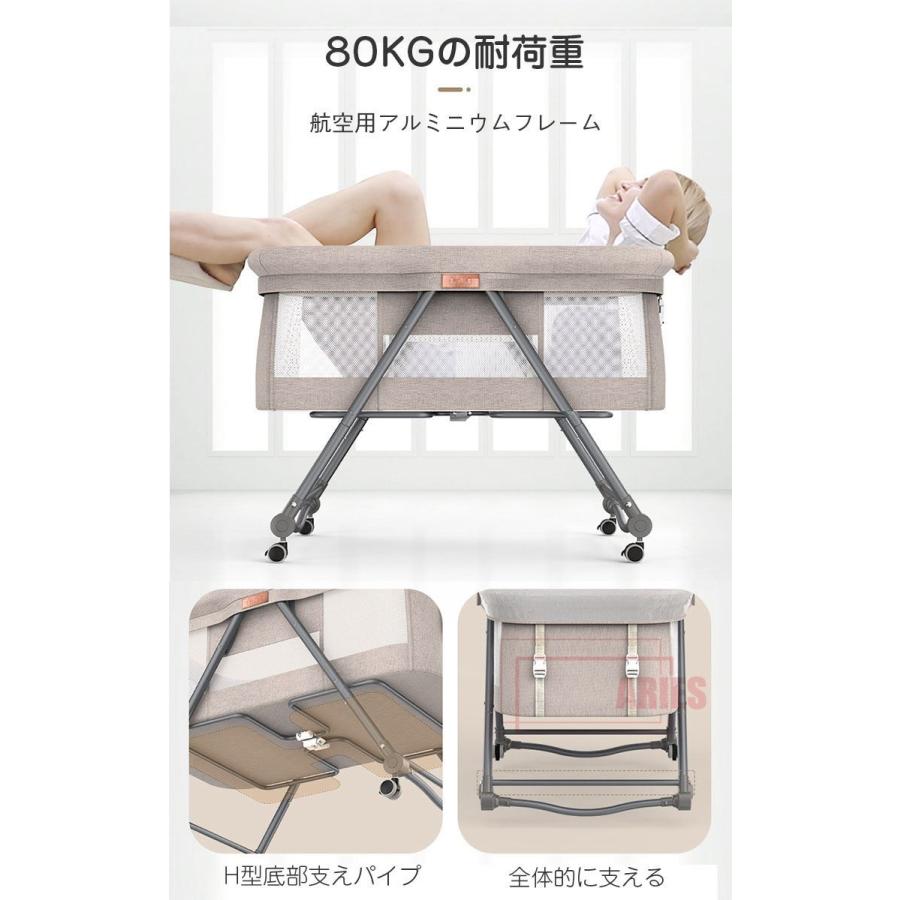 ベビーベッド 折り畳みベッド 赤ちゃん 添い寝ベッド 軽量 通気性良い ベビーベッド 折りたたみベッド ハイローベッド 多機能ベビーベッド Biu H 01 A Ries 通販 Yahoo ショッピング