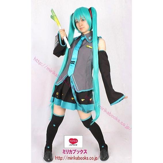 初音ミク ウィッグ付き ボカロ お得 コスプレ 衣装 MilicaBooks 宅コス コスチューム リモートコスプレ コスプレイヤー｜cospurehonpo｜02