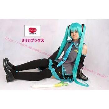 初音ミク ウィッグ付き ボカロ お得 コスプレ 衣装 MilicaBooks 宅コス コスチューム リモートコスプレ コスプレイヤー｜cospurehonpo｜06