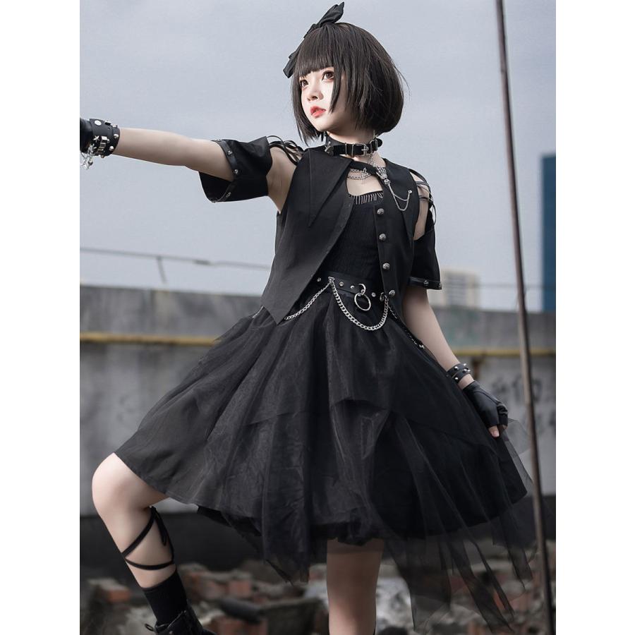 送料無料 ゴシックロリータ3ピースセット黒半袖オーバーコートジャンパースカート衣装 t コス屋 通販 Yahoo ショッピング アウトレット送料無料 Uitcs Acm Org