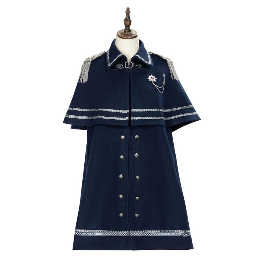 ゴシック、ロリータコート❤️ケープ付き ゴシック＆ロリータ ケープ付きハートポケットのコート レディース