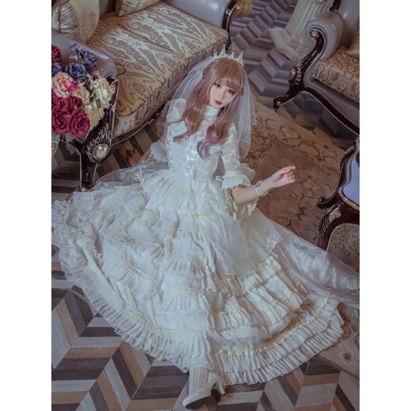 スウィートロリータオペランドドレスNeverland Ruffles花柄 スウィートロリータオペランドドレスNeverland Ruffles花柄