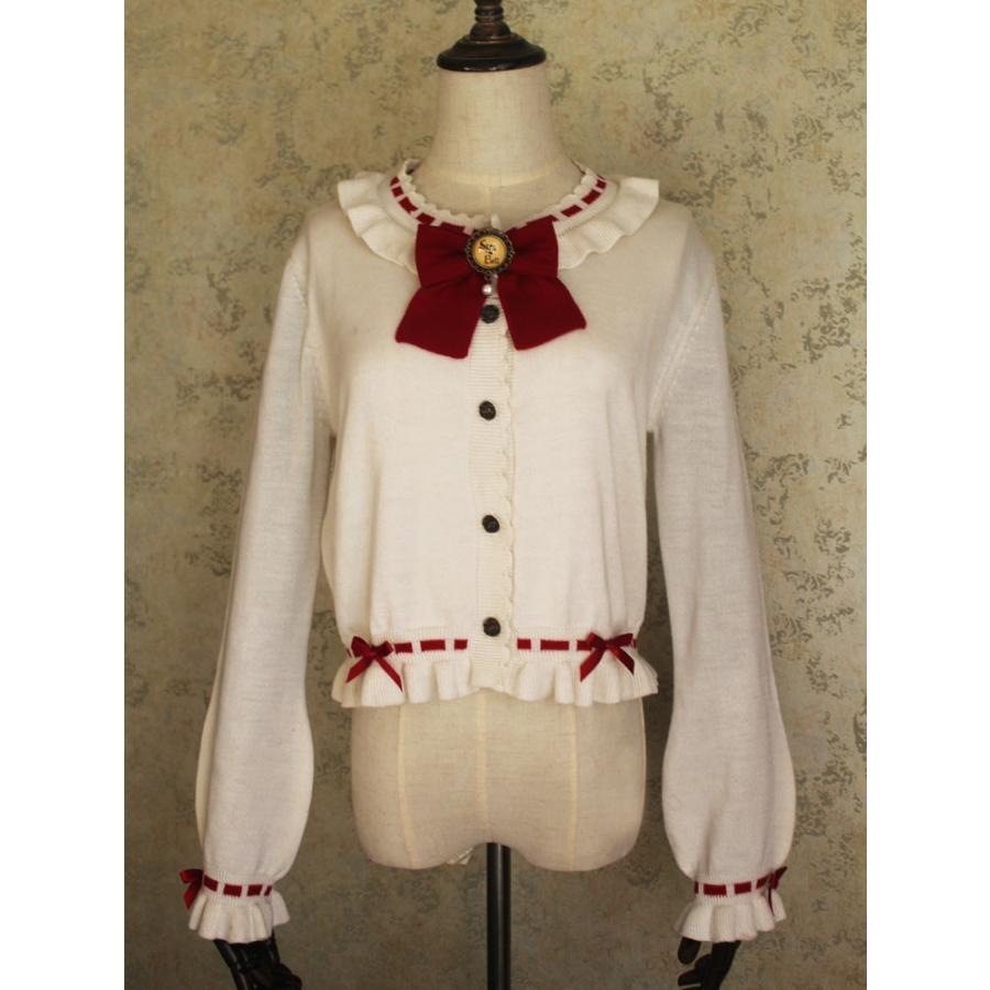 カーディガンスクープネック長袖クラシック＆トラディション綿混紡2