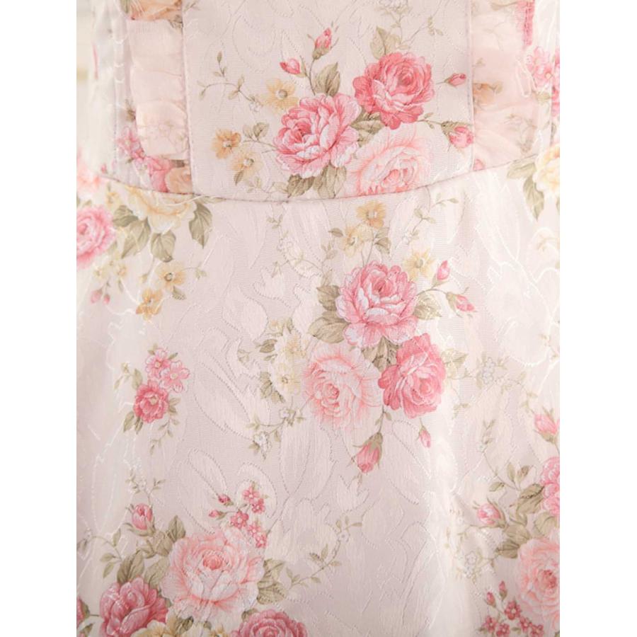 希少 甘いピンクのレース バラ プリント ジャンパー スカート 保証書付 Srktti In