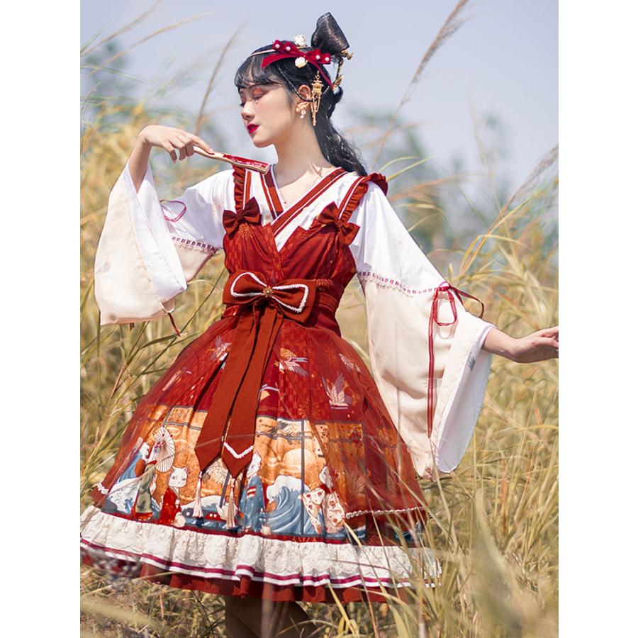 中華風ロリータopワンピース浮世猫プリント長袖ロリータワンピース コスプレ衣装 コス屋の中華風ロリータopワンピース浮世猫プリント長袖ロリータワンピース tならショッピング ランキングや口コミも豊富なネット通販 更にお得なpaypay残高も スマホアプリも