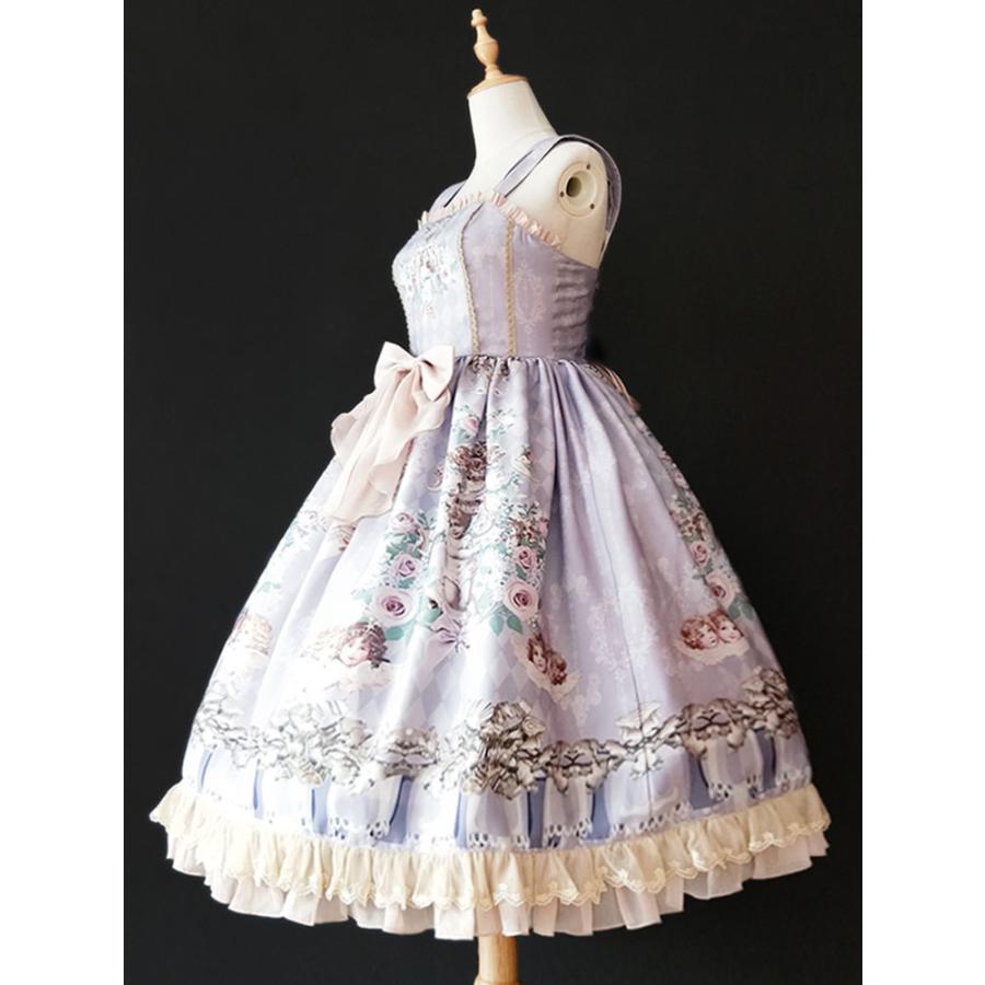 スウィートロリータドレスJSKインファンタエンジェル音楽プリントボウ