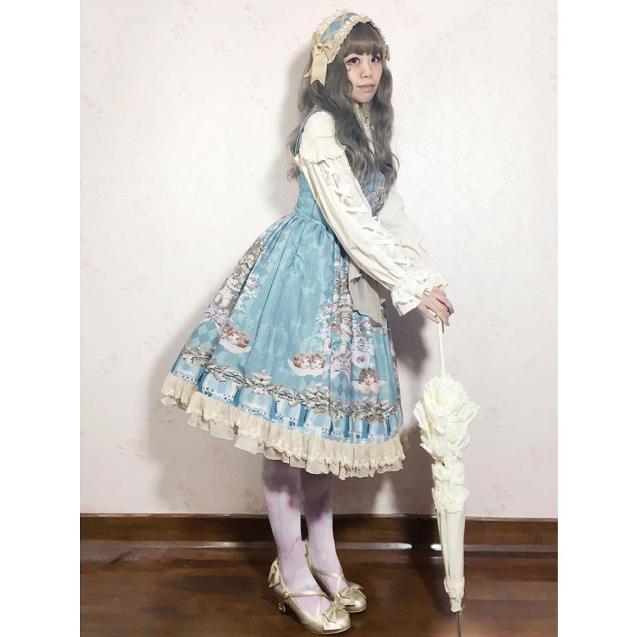 スウィートロリータドレスJSKインファンタエンジェル音楽プリントボウ