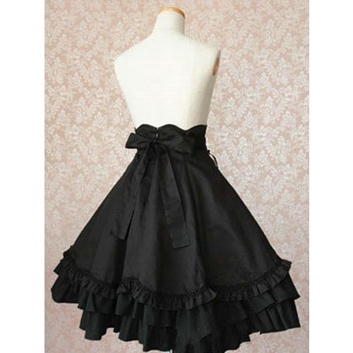 ゴスロリスカート ブラック ロリータ服 ハイウエスト アイドル衣装