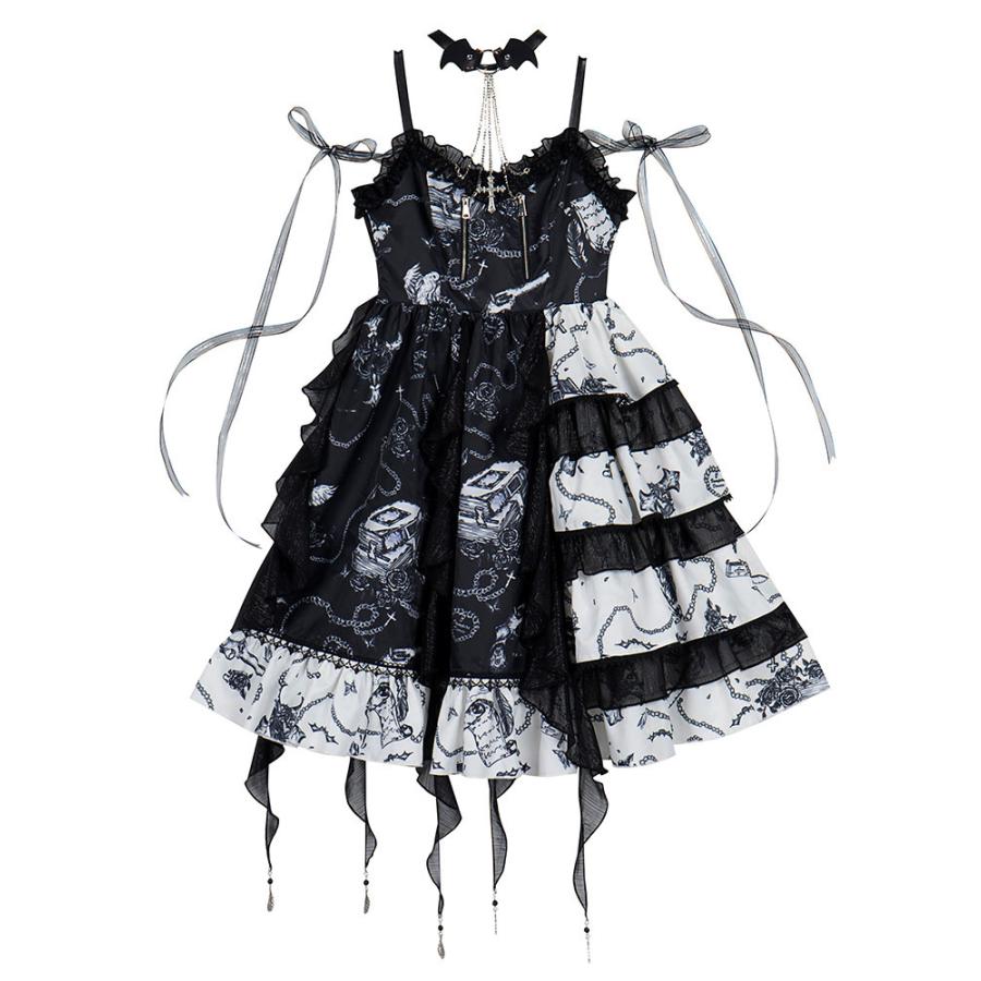 ゴシックロリータJSKドレスヴァンパイアダイアリーズロリータ