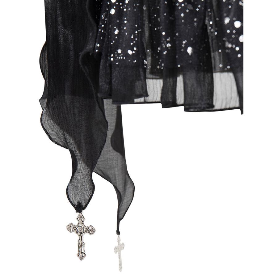 ゴシックロリータJSKドレスブラックヴァンパイアダイアリーズロリータ