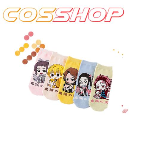 鬼滅の刃 靴下 5足セット ソックス くるぶし靴下 禰豆子 炭治郎 しのぶ 我妻善逸 錆兎 大人用 可愛い 誕生日 プレゼント Jt コス屋 通販 Yahoo ショッピング