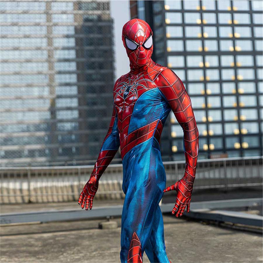 スパイダーマン MARK IV 全身タイツ 弾力と伸縮性あり コスチューム コスプレ衣装 cosplay 仮装 変装 クリスマス 新年会 ハロウィン｜cosshop｜03