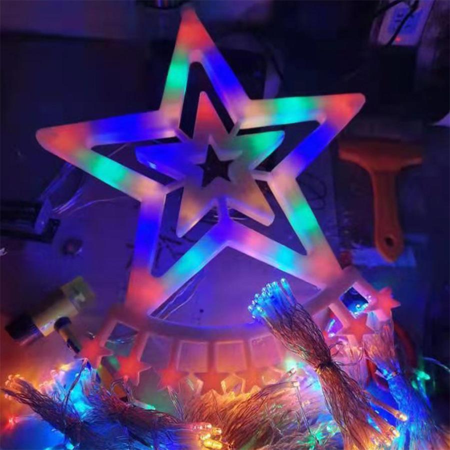 イルミネーションライト LED電飾 ドレープライト 星モチーフ