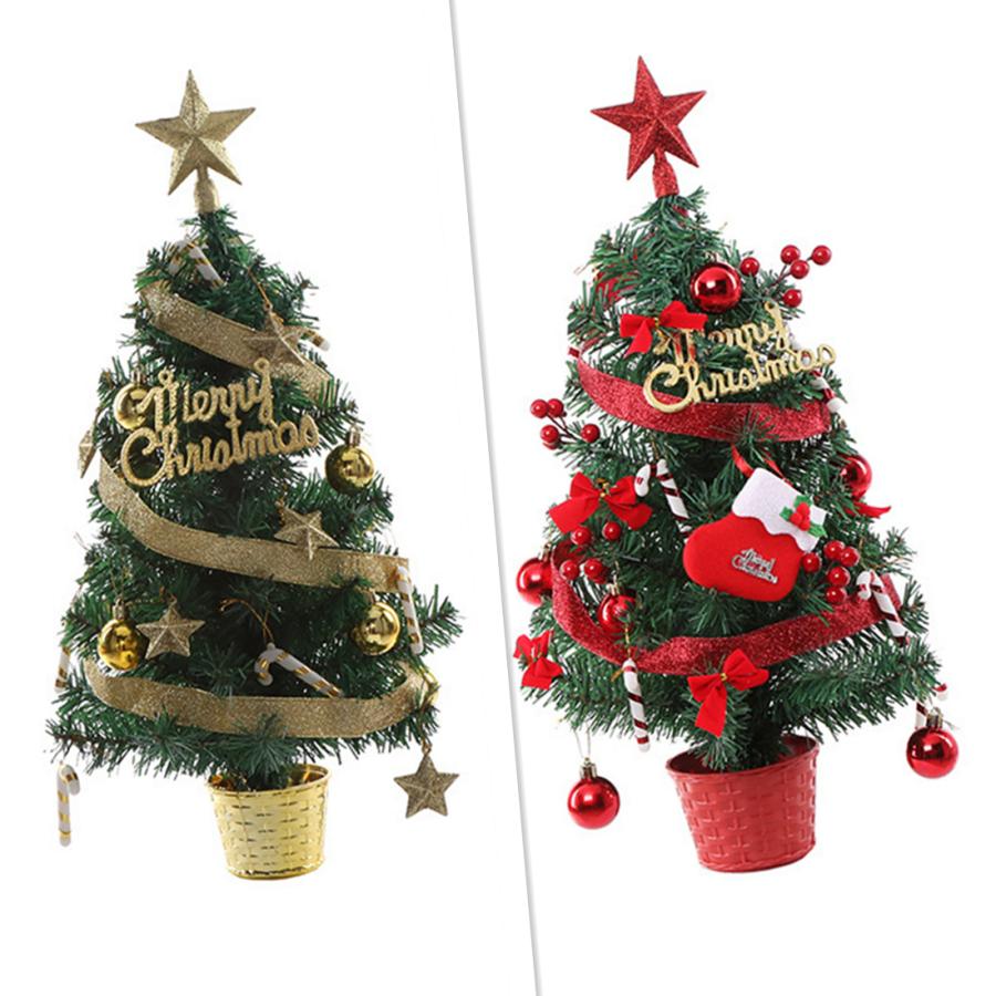 コス屋クリスマスツリー 卓上 ミニツリー 45cm クリスマス飾り 簡単な組立品 おしゃれ 部屋 商店 プレゼント 玄関 35 Off