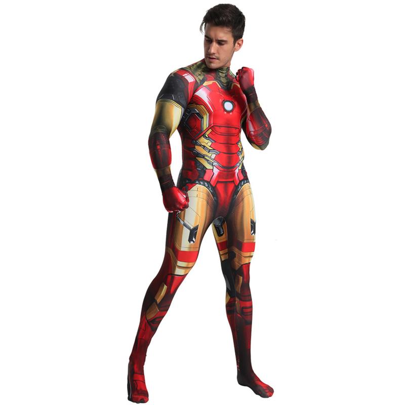 Iron Man アイアンマン 戦闘服 全身タイツ 子供用 大人用 Iron Man アイアンマン 戦闘服 全身タイツ 子供用 大人用