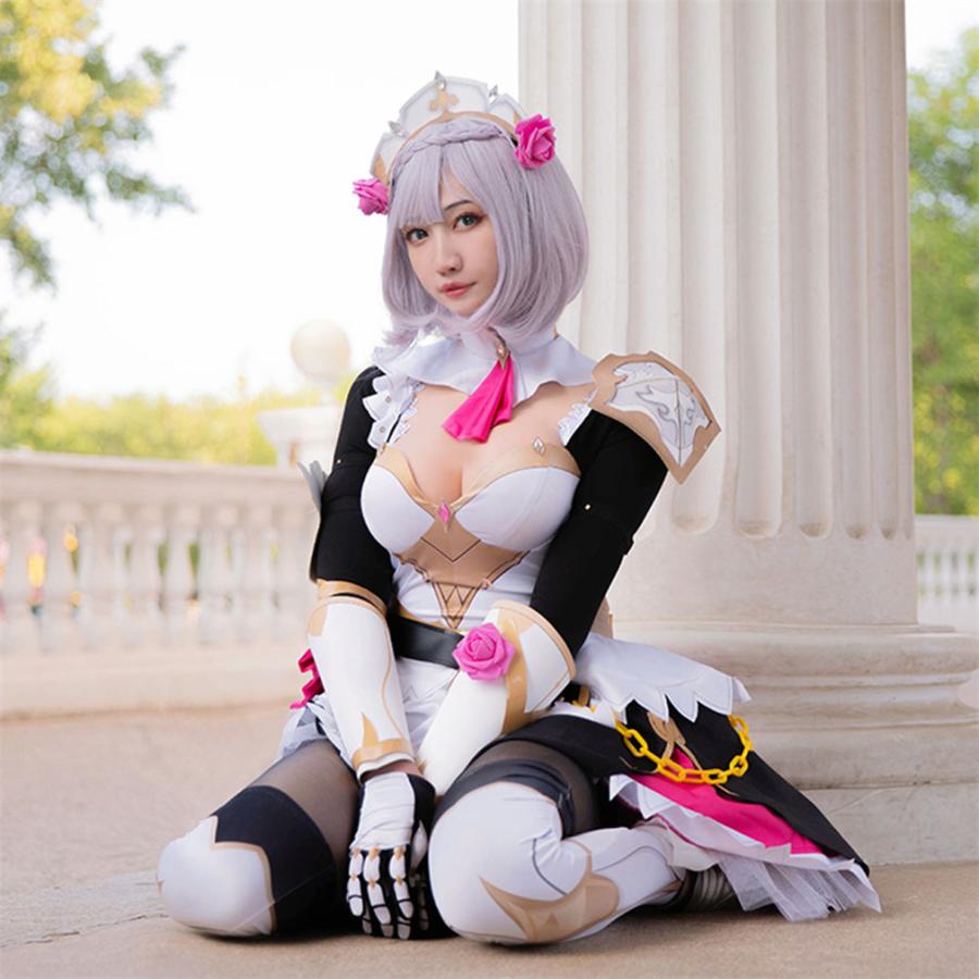 原神project げんしん Genshin Impact ノエル 風 コスプレ 衣装 演出服
