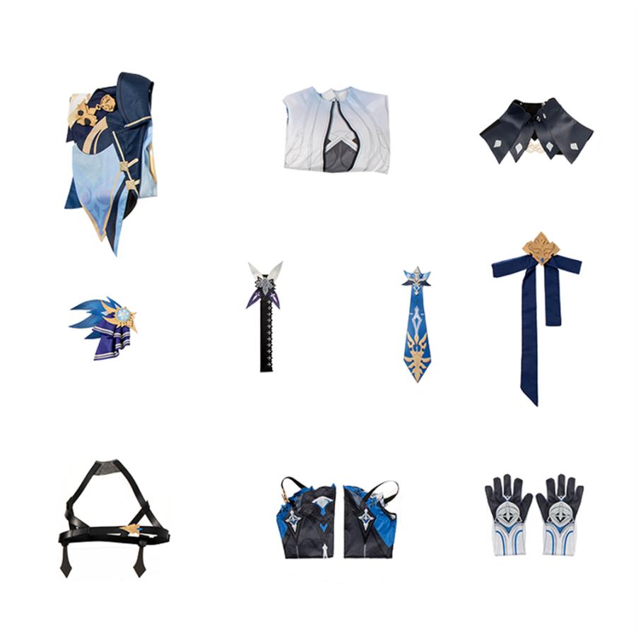 原神project げんしん  Genshin Impact ユーラ エウルア 風 コスプレ 衣装 演出服 変装 cosplay 仮装 二次会 イベント パーティーの画像