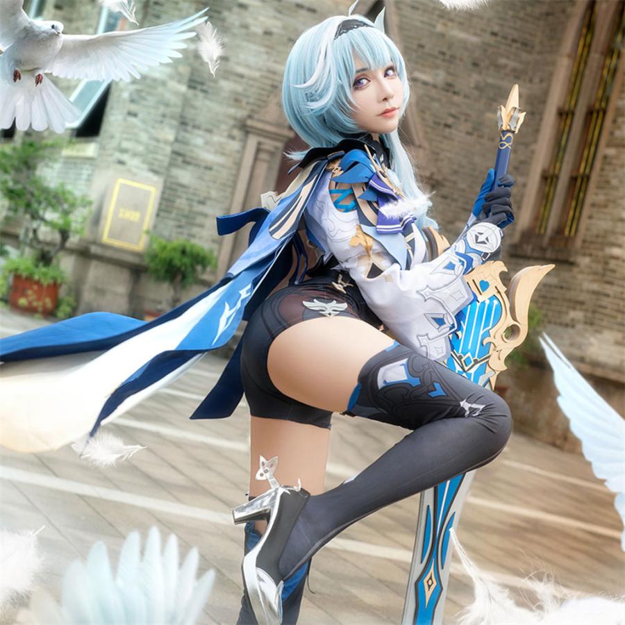 原神project げんしん  Genshin Impact ユーラ エウルア 風 コスプレ 衣装 演出服 変装 cosplay 仮装 二次会 イベント パーティーの画像