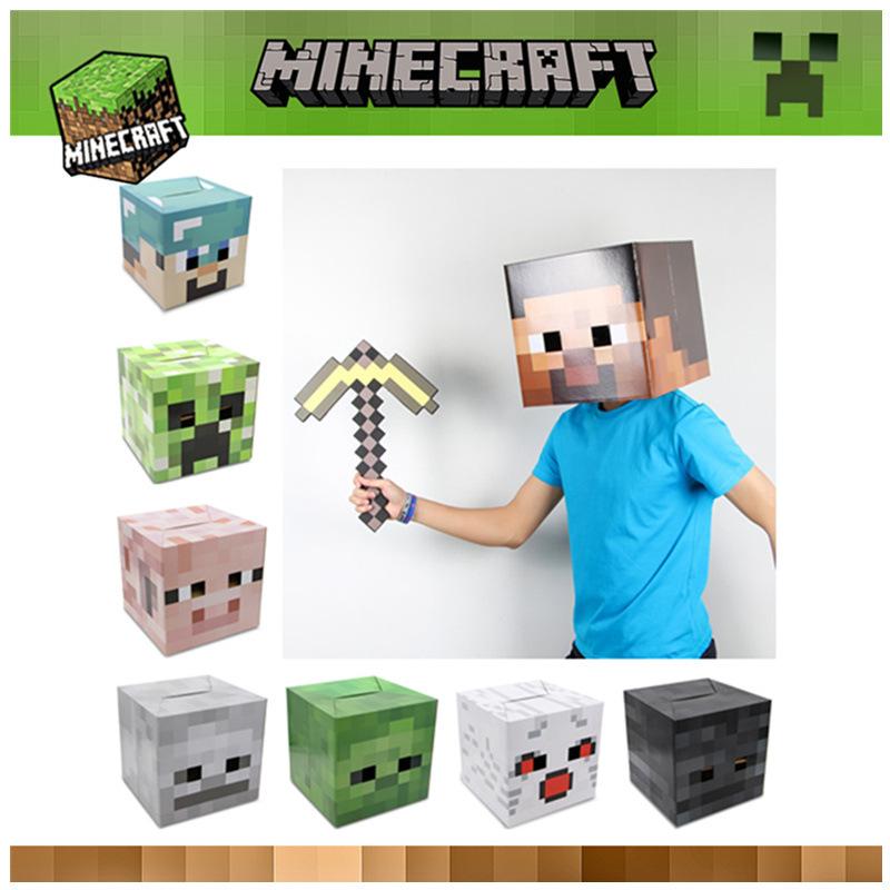 マインクラフト 頭 マスク お面 ハロウィン 衣装 コスプレ コスチューム 仮装 パーティー グッズ キッズ マイクラ 被り物 段ボール テレビゲーム（Yahoo!・コス屋）